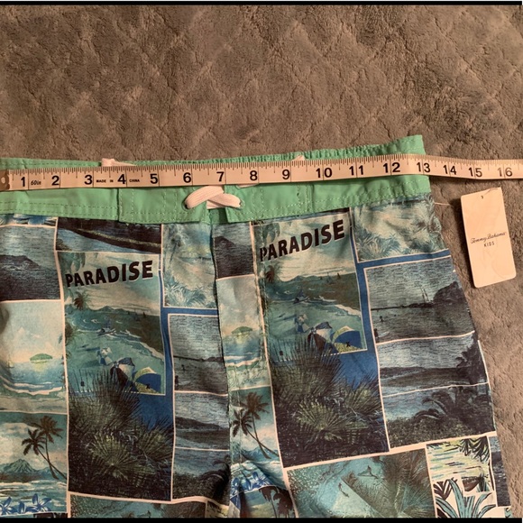 NWT- Tommy Bahama Paradise Swim Trunks - S or M - Picture 8 of 10